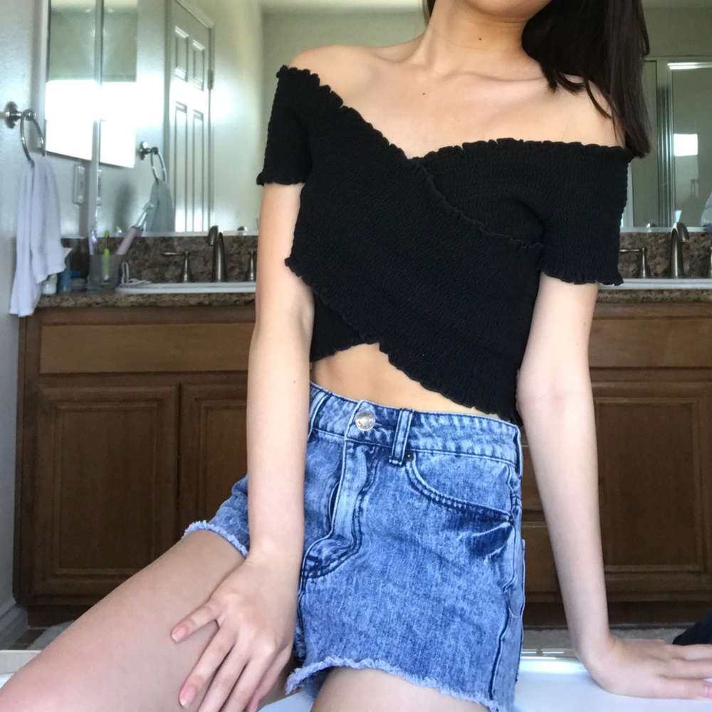 Smocked Wrap Top